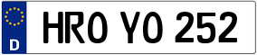 Trailer License Plate